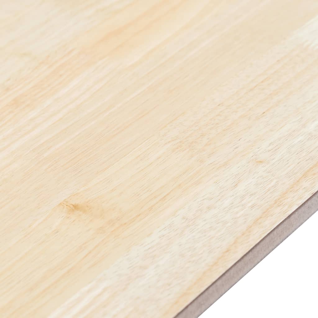 Eettafel 114x71x75 cm massief rubberwood wit en bruin - Griffin Retail