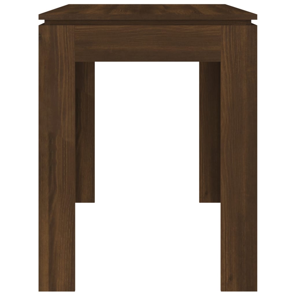 Eettafel 120x60x76 cm bewerkt hout bruineikenkleurig - Griffin Retail