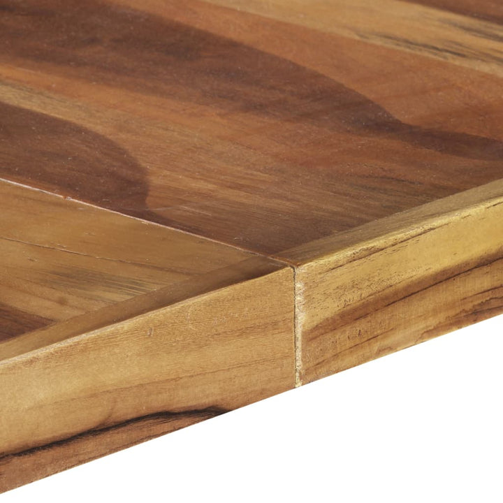 Eettafel 140x140x75 cm massief hout met sheesham afwerking - Griffin Retail