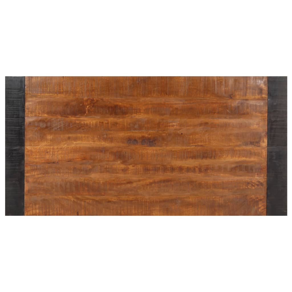 Eettafel 140x70x76 cm massief ruw mangohout - Griffin Retail