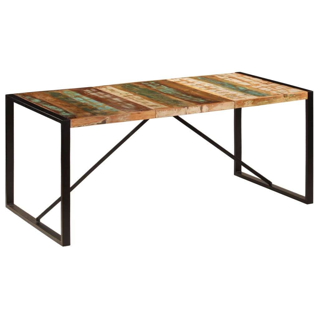 Eettafel 180x90x75 cm massief gerecycled hout - Griffin Retail