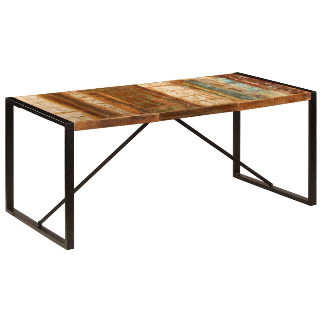 Eettafel 180x90x75 cm massief gerecycled hout - Griffin Retail
