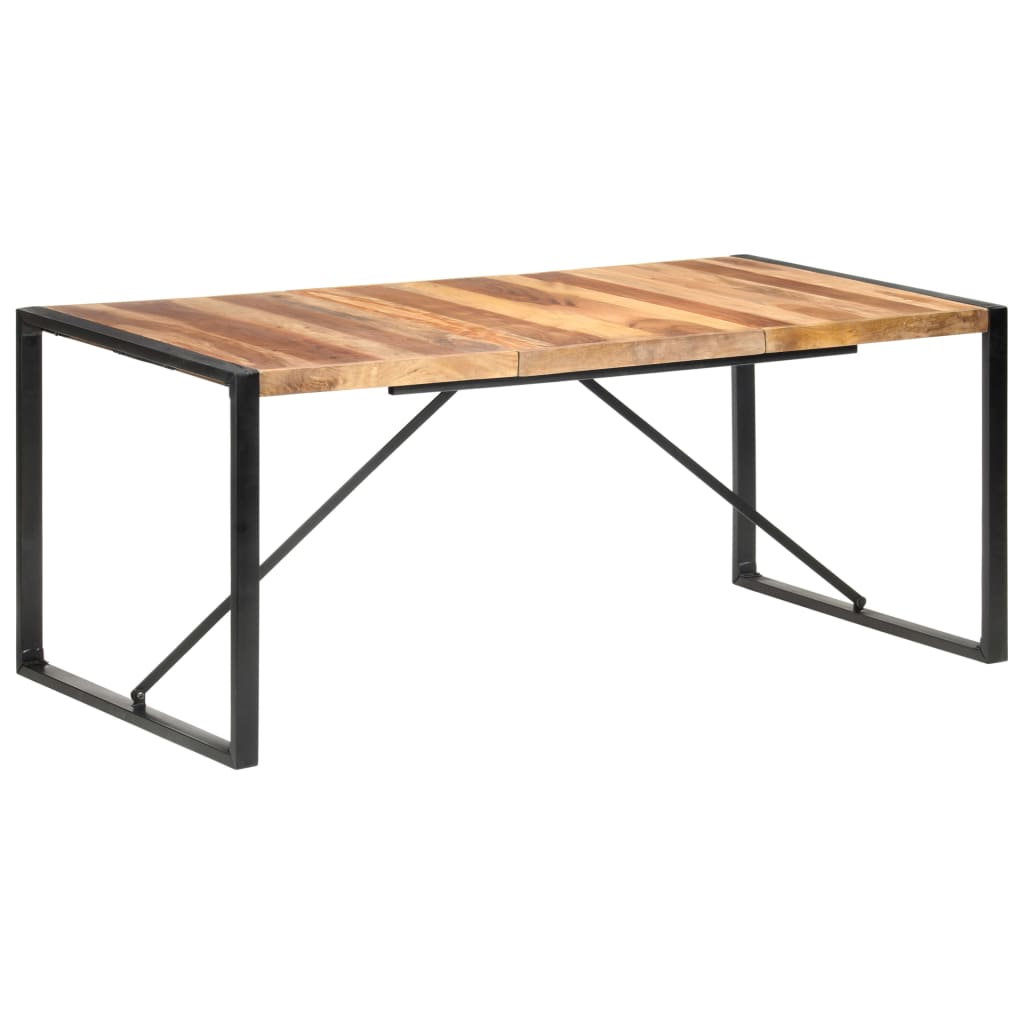 Eettafel 180x90x75 cm massief hout met sheesham afwerking - Griffin Retail