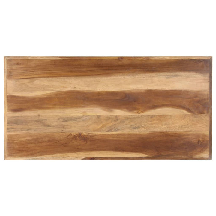 Eettafel 180x90x75 cm massief hout met sheesham afwerking - Griffin Retail