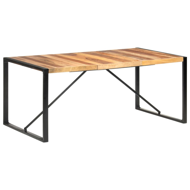 Eettafel 180x90x75 cm massief hout met sheesham afwerking - Griffin Retail