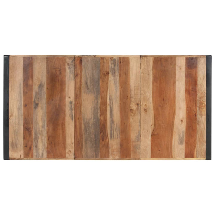 Eettafel 180x90x75 cm massief hout met sheesham afwerking - Griffin Retail