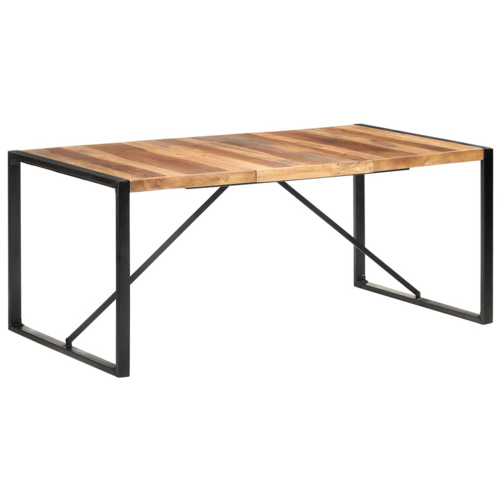 Eettafel 180x90x75 cm massief hout met sheesham afwerking - Griffin Retail