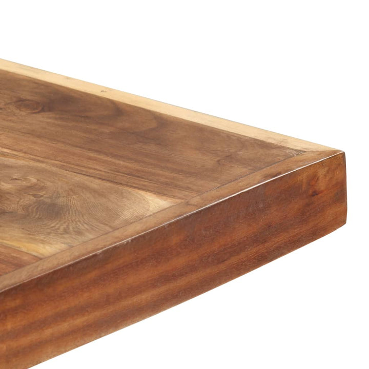 Eettafel 200x100x75 cm massief hout met sheesham afwerking - Griffin Retail
