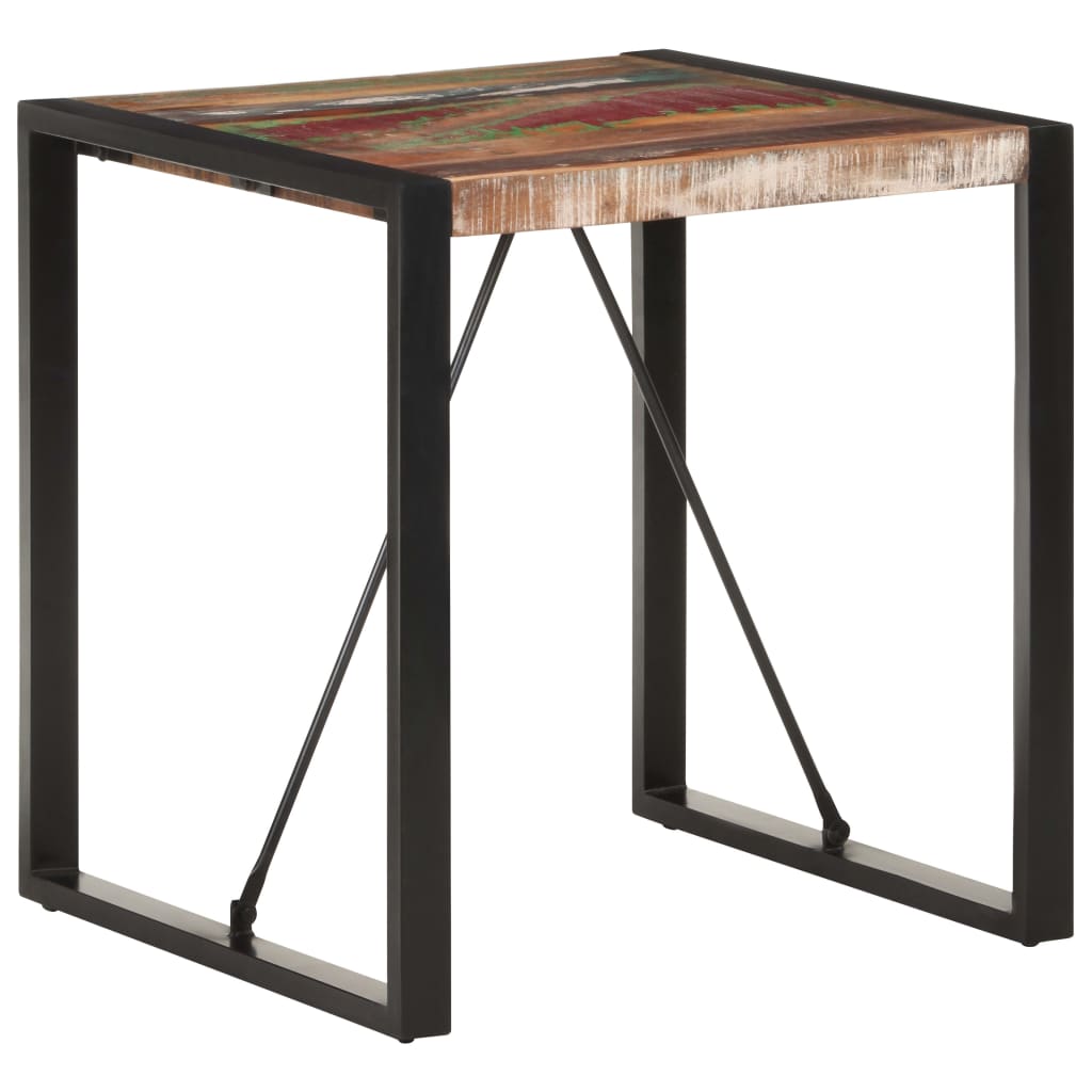 Eettafel 70x70x75 cm massief gerecycled hout - Griffin Retail