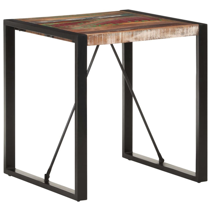 Eettafel 70x70x75 cm massief gerecycled hout - Griffin Retail