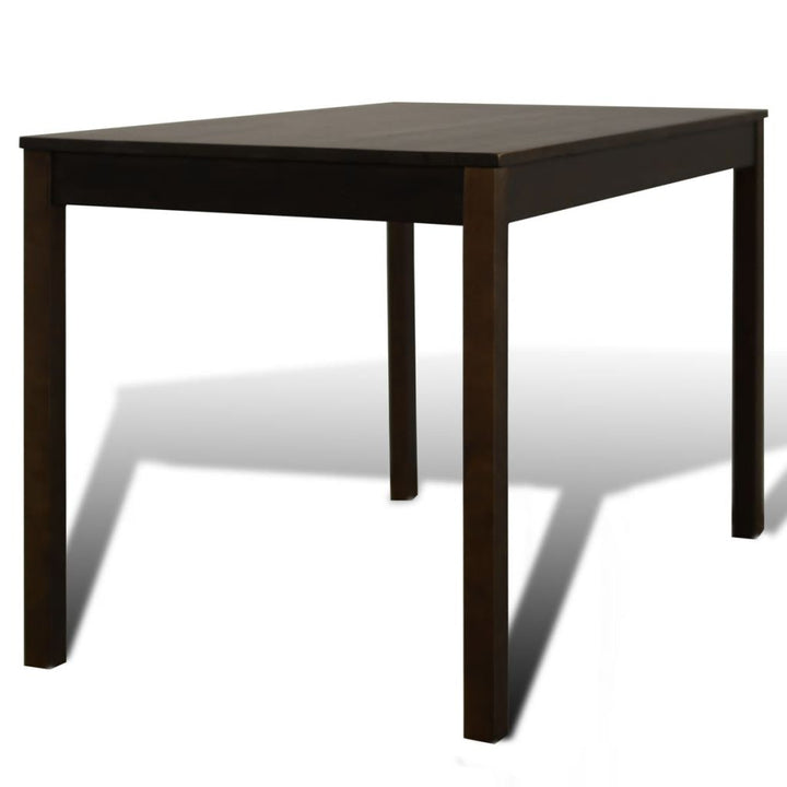 Eettafel met 4 stoelen hout bruin - Griffin Retail
