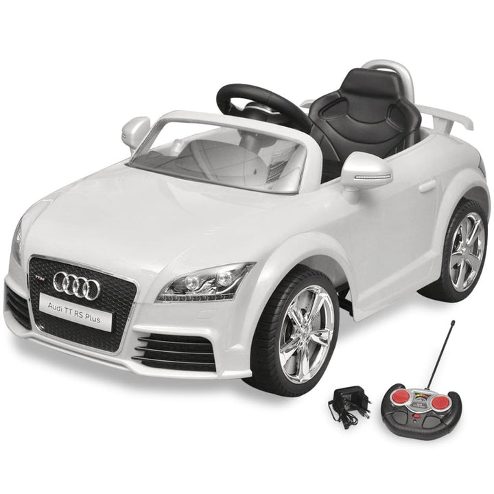 Elektrische auto Audi TT RS met afstandsbediening wit - Griffin Retail