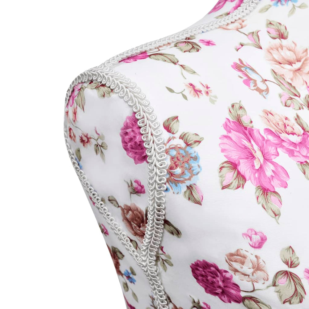 Etalagepop torso vrouw katoen wit met rozenprint - Griffin Retail