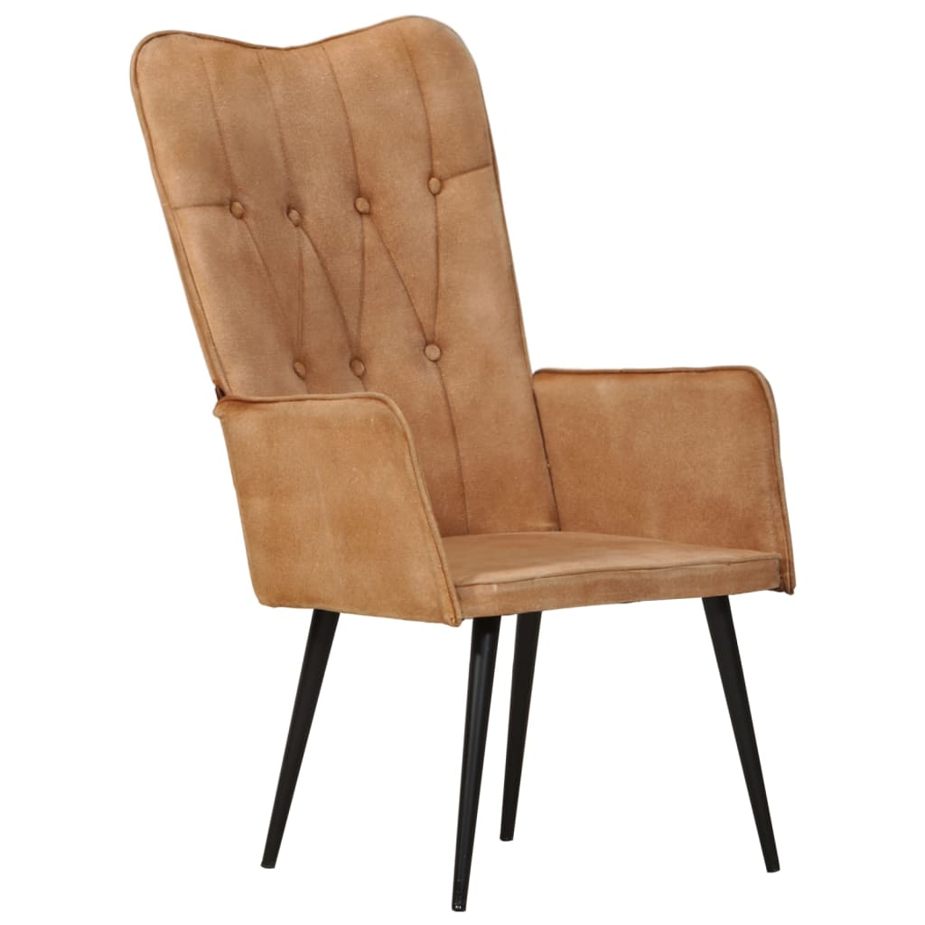 Fauteuil canvas bruin - Griffin Retail