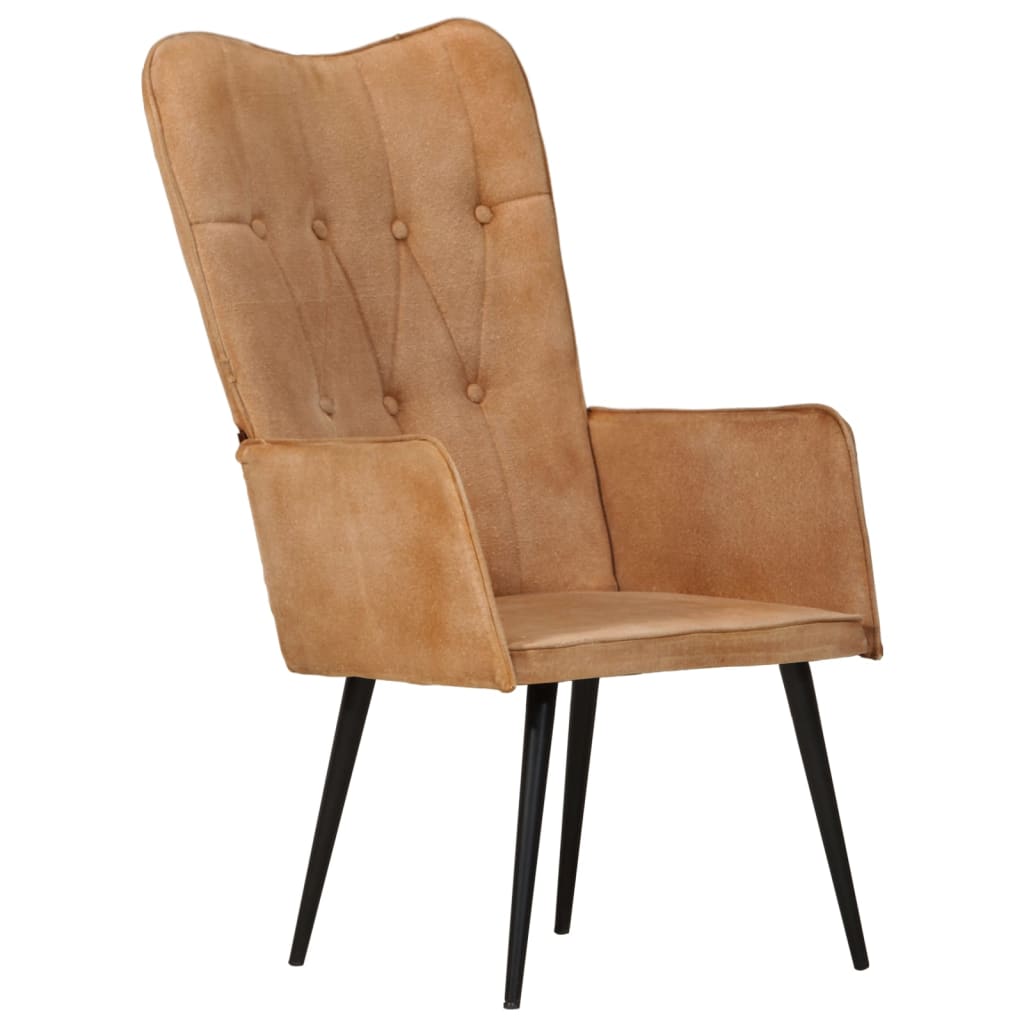 Fauteuil canvas bruin - Griffin Retail