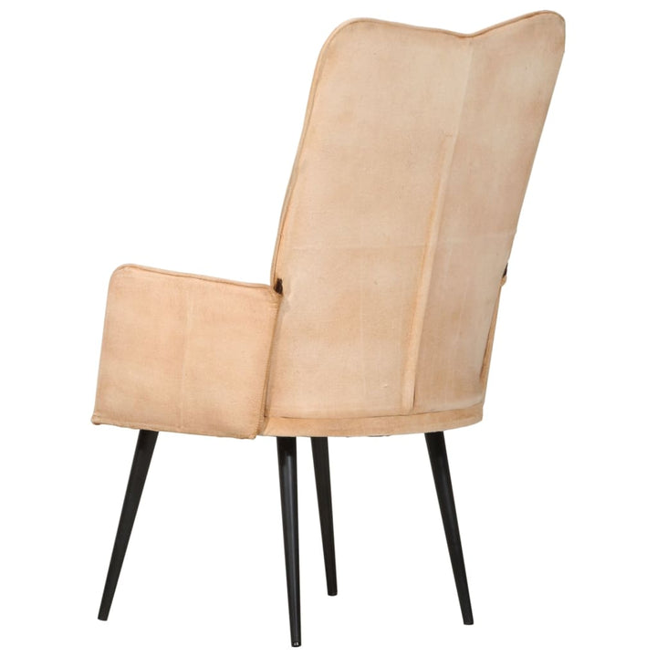 Fauteuil canvas crèmekleurig - Griffin Retail