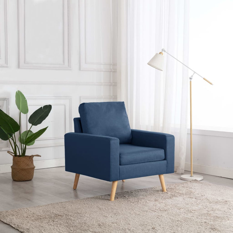 Fauteuil stof blauw - Griffin Retail