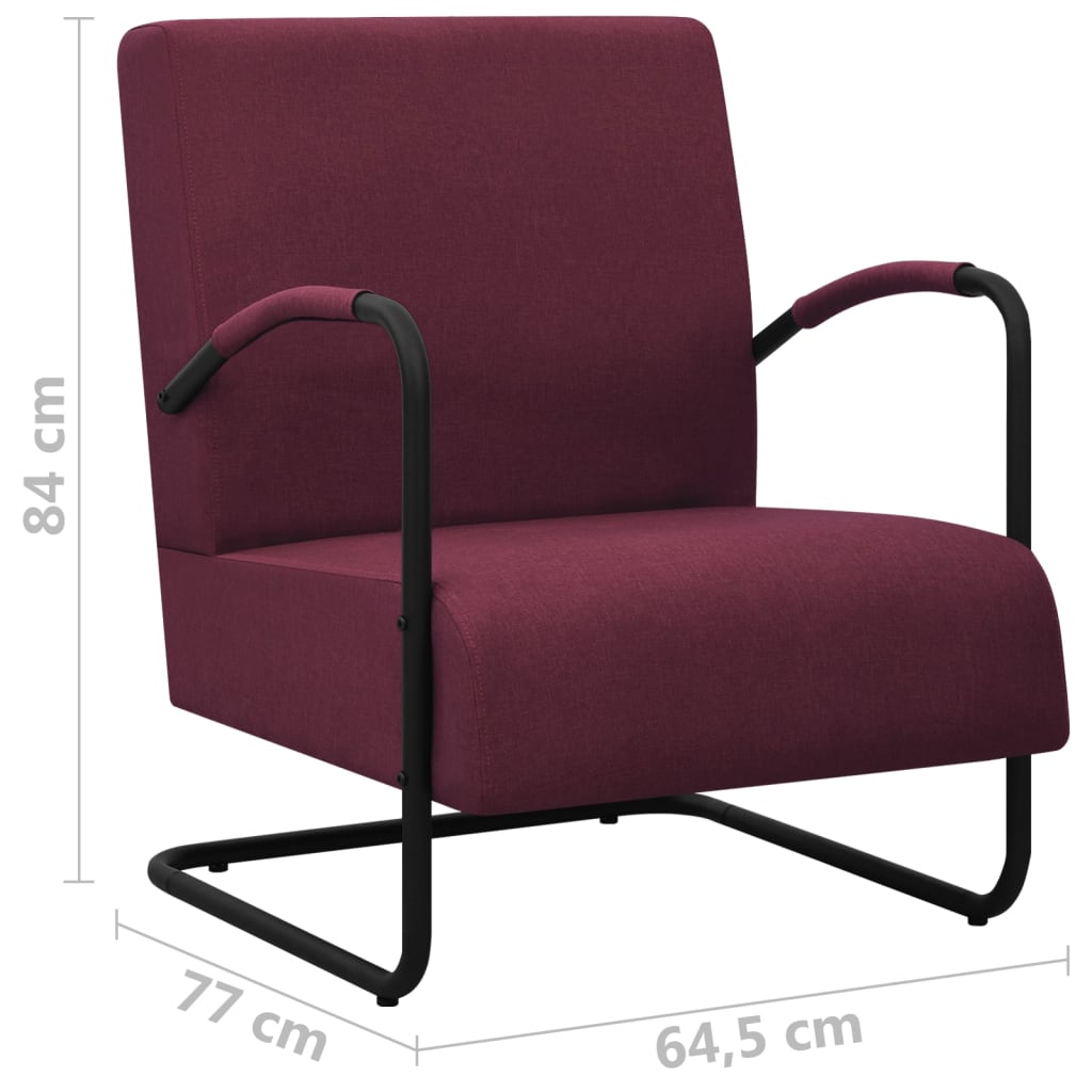 Fauteuil stof paars - Griffin Retail