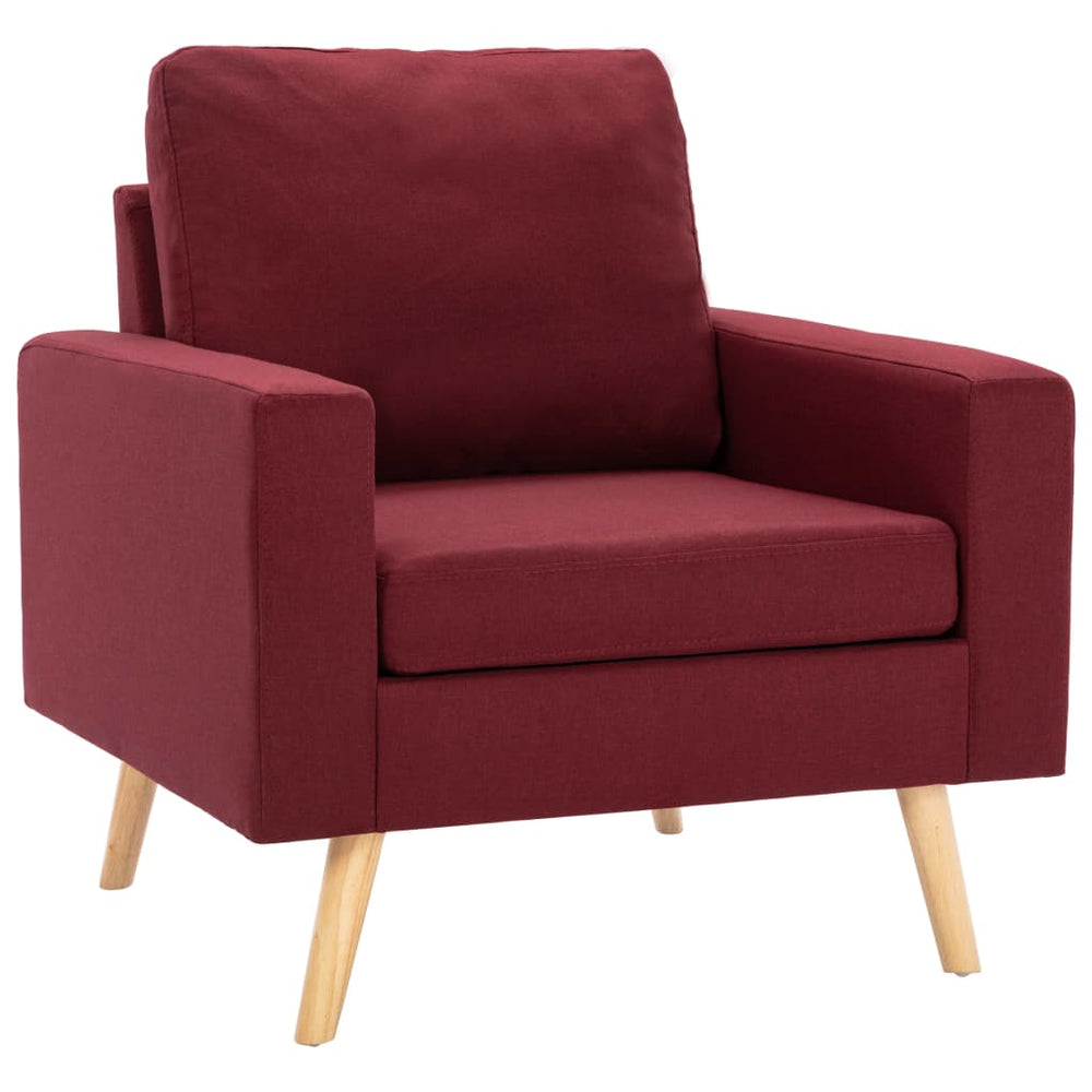 Fauteuil stof wijnrood - Griffin Retail