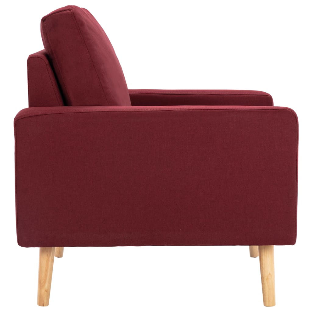 Fauteuil stof wijnrood - Griffin Retail