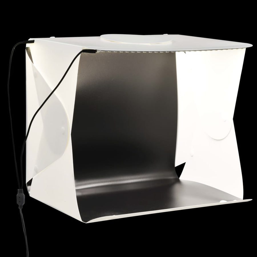 Foto-opnamebox met LED inklapbaar 40x34x37 cm kunststof wit - Griffin Retail