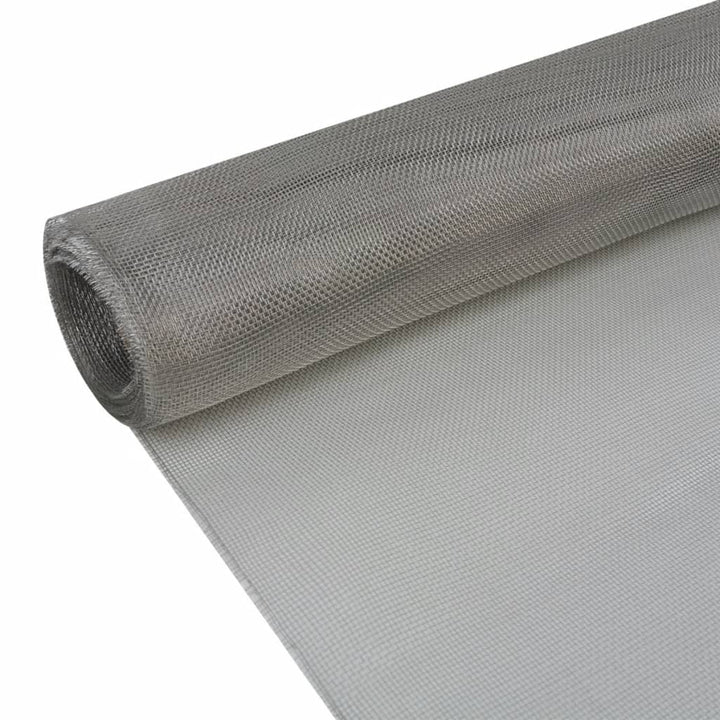 Gaas 100x500 cm roestvrij staal zilverkleurig - Griffin Retail