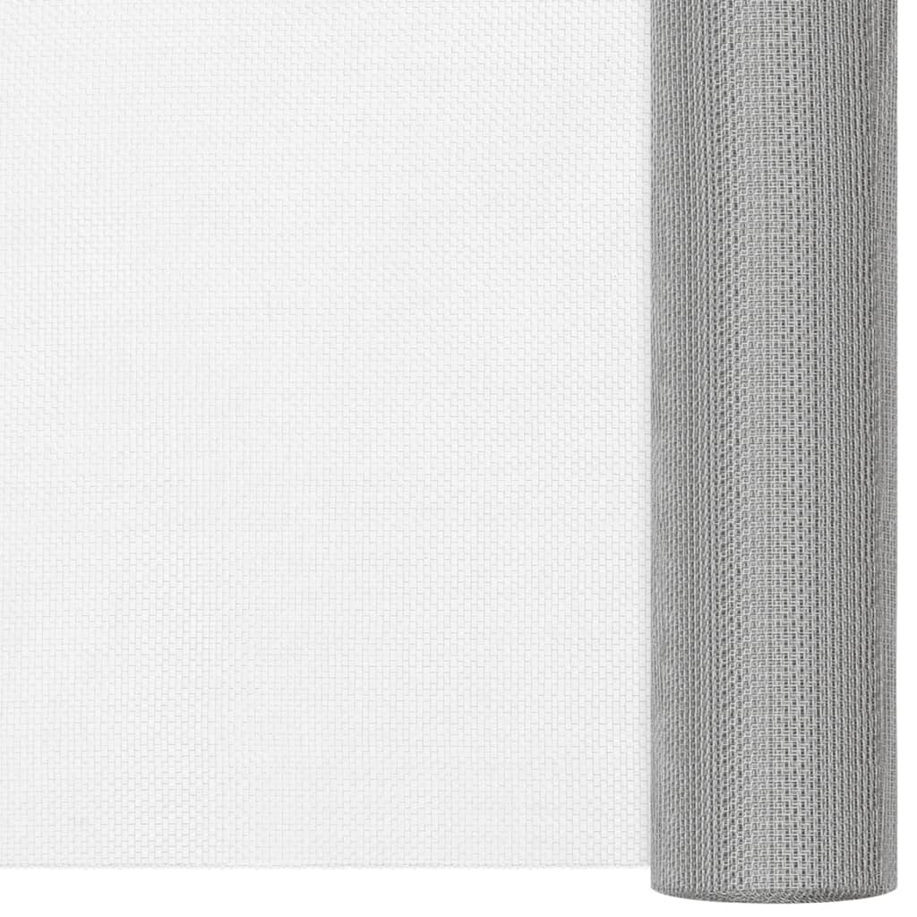 Gaas 112x1000 cm roestvrij staal zilverkleurig - Griffin Retail
