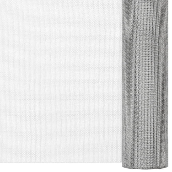 Gaas 112x1000 cm roestvrij staal zilverkleurig - Griffin Retail