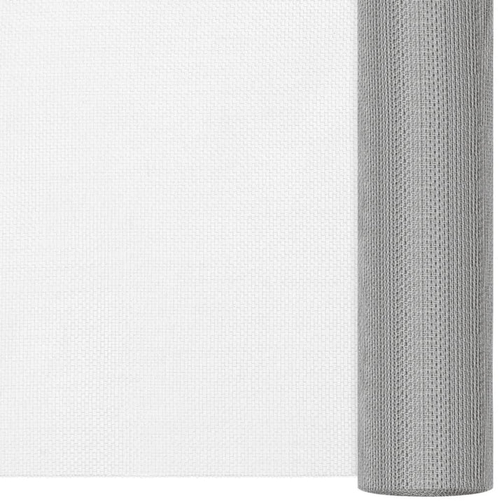 Gaas 60x500 cm roestvrij staal zilverkleurig - Griffin Retail