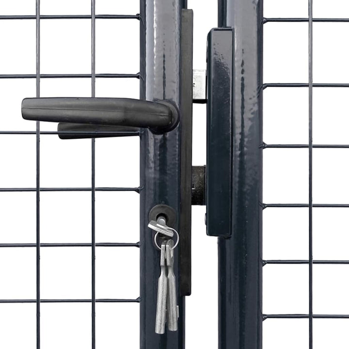 Gaaspoort 289x200 cm gegalvaniseerd staal grijs - Griffin Retail