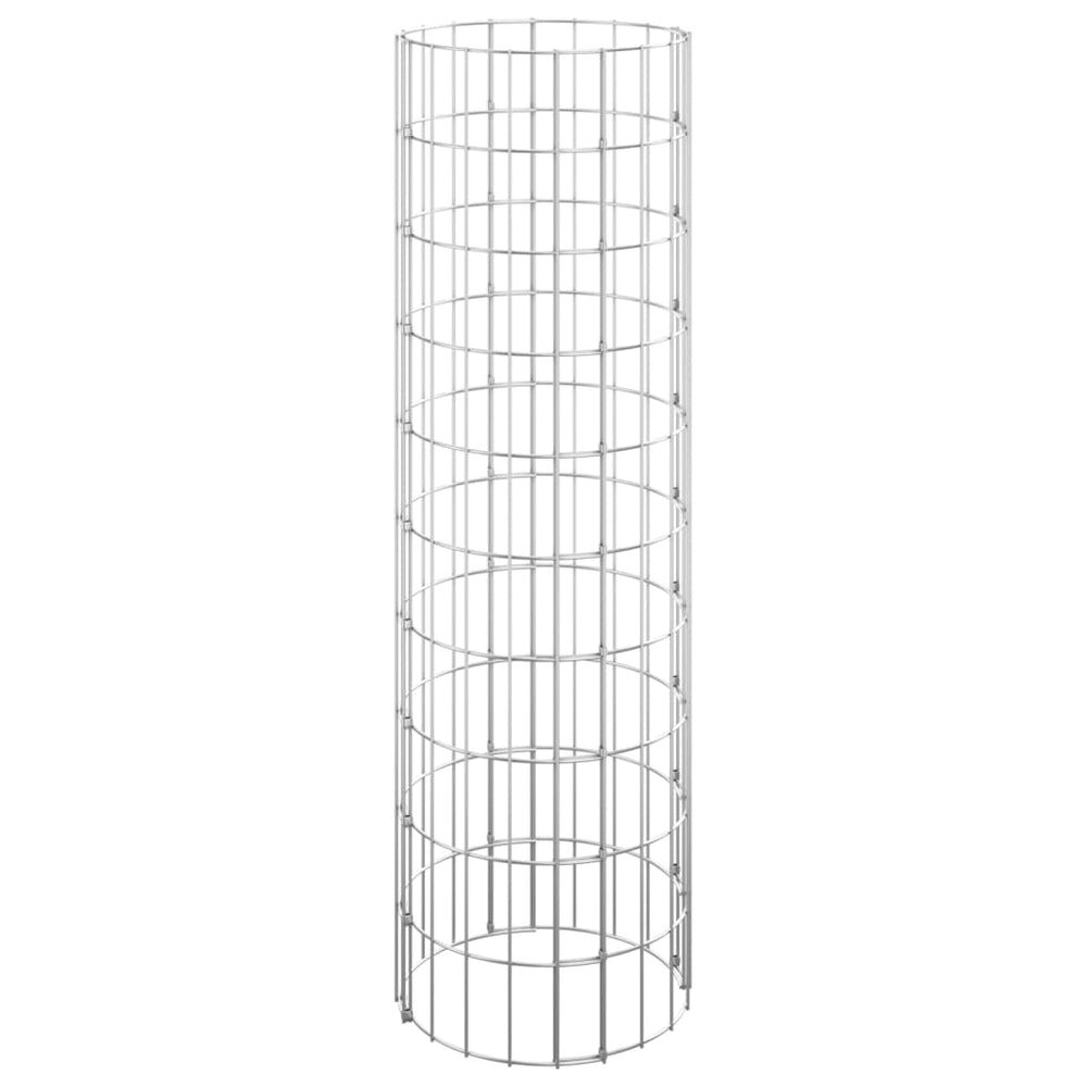 Gabion plantenbak rond verhoogd ø˜30x100 cm gegalvaniseerd staal - Griffin Retail