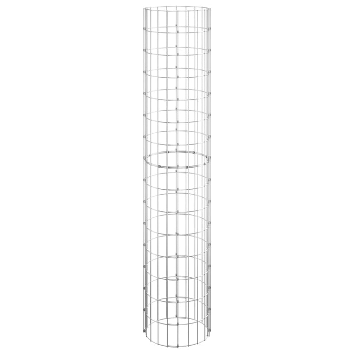 Gabion plantenbak rond verhoogd ø˜30x150 cm gegalvaniseerd staal - Griffin Retail