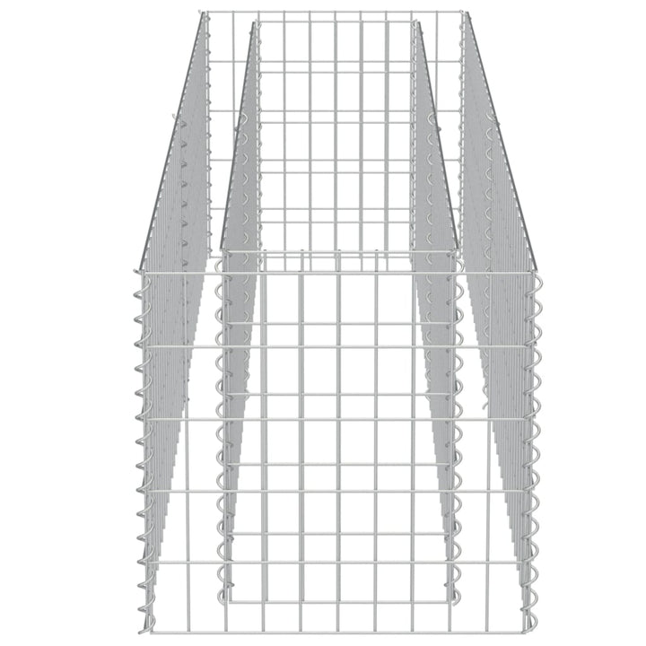 Gabion plantenbak verhoogd 180x50x50 cm gegalvaniseerd staal - Griffin Retail