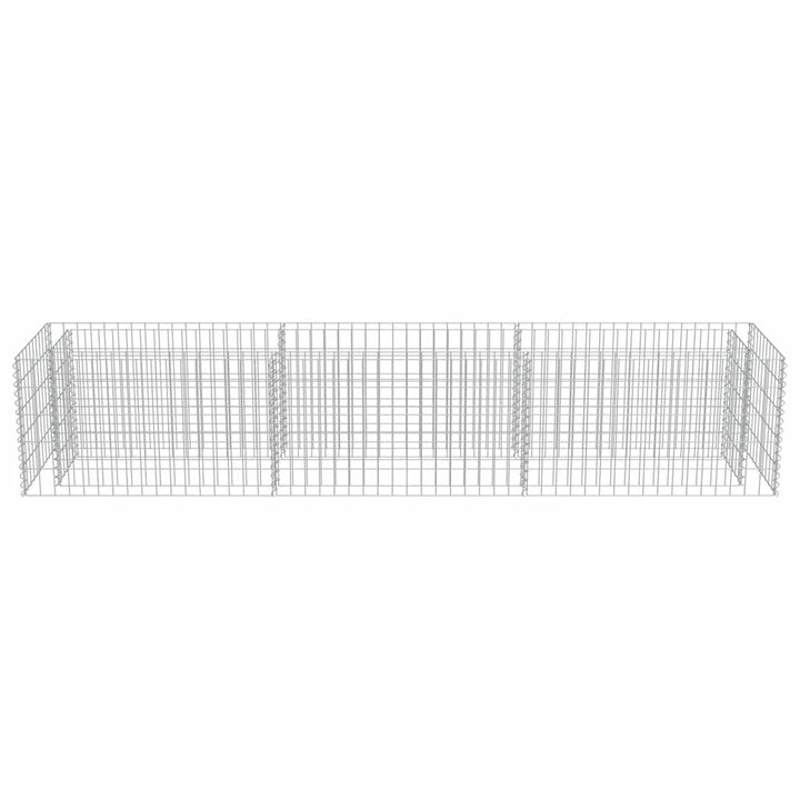 Gabion plantenbak verhoogd 270x50x50 cm gegalvaniseerd staal - Griffin Retail