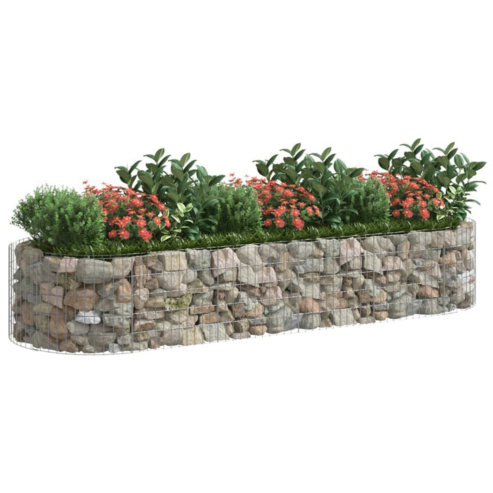 Gabion plantenbak verhoogd 300x100x50 cm gegalvaniseerd ijzer - Griffin Retail