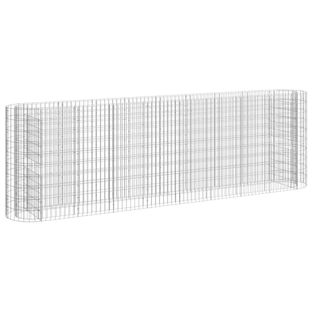 Gabion plantenbak verhoogd 330x50x100 cm gegalvaniseerd ijzer - Griffin Retail