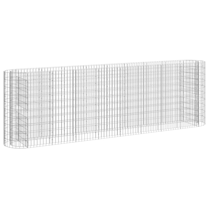 Gabion plantenbak verhoogd 330x50x100 cm gegalvaniseerd ijzer - Griffin Retail