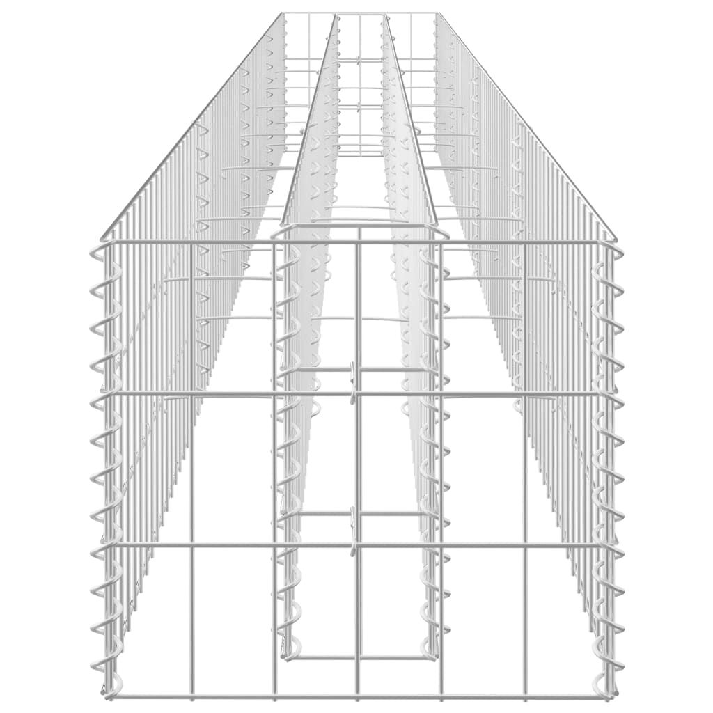 Gabion plantenbak verhoogd 360x30x30 cm gegalvaniseerd staal - Griffin Retail