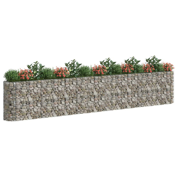 Gabion plantenbak verhoogd 540x50x100 cm gegalvaniseerd ijzer - Griffin Retail