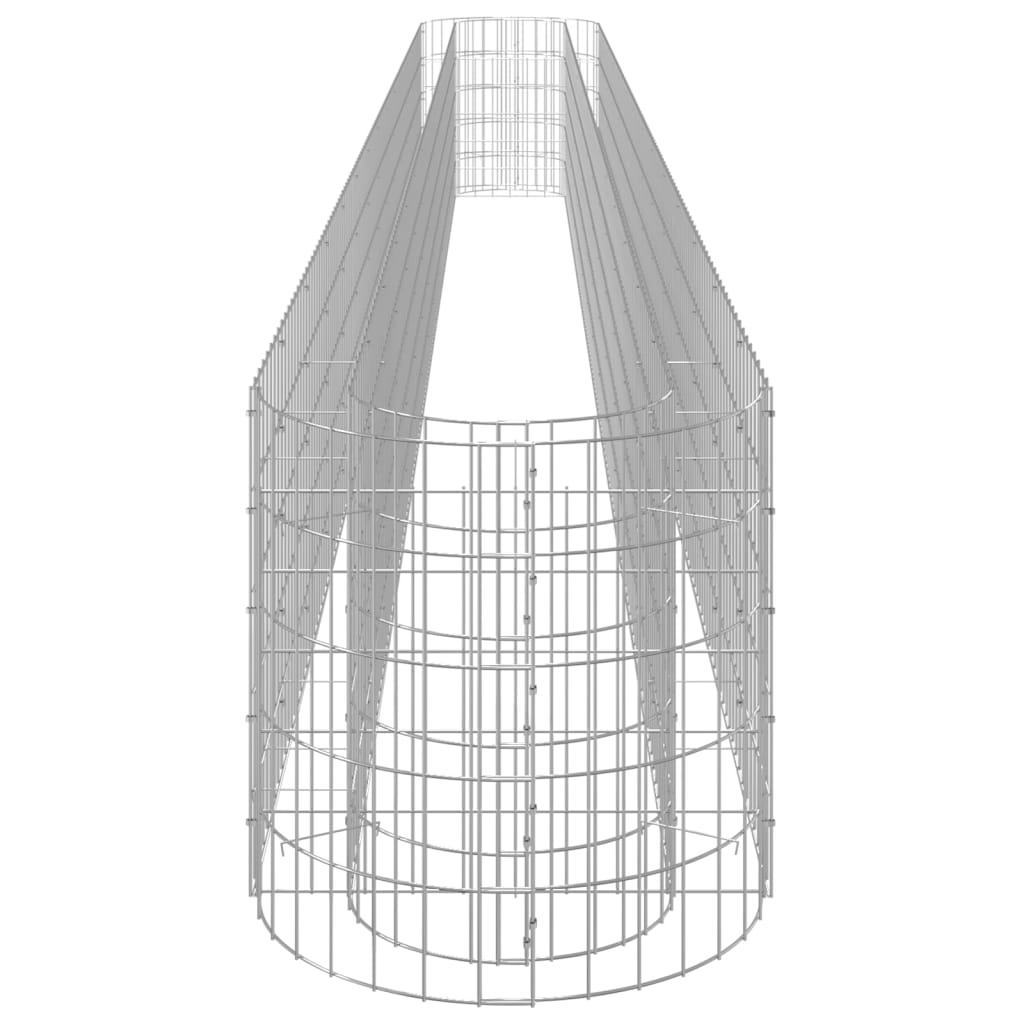 Gabion plantenbak verhoogd 540x50x50 cm gegalvaniseerd ijzer - Griffin Retail