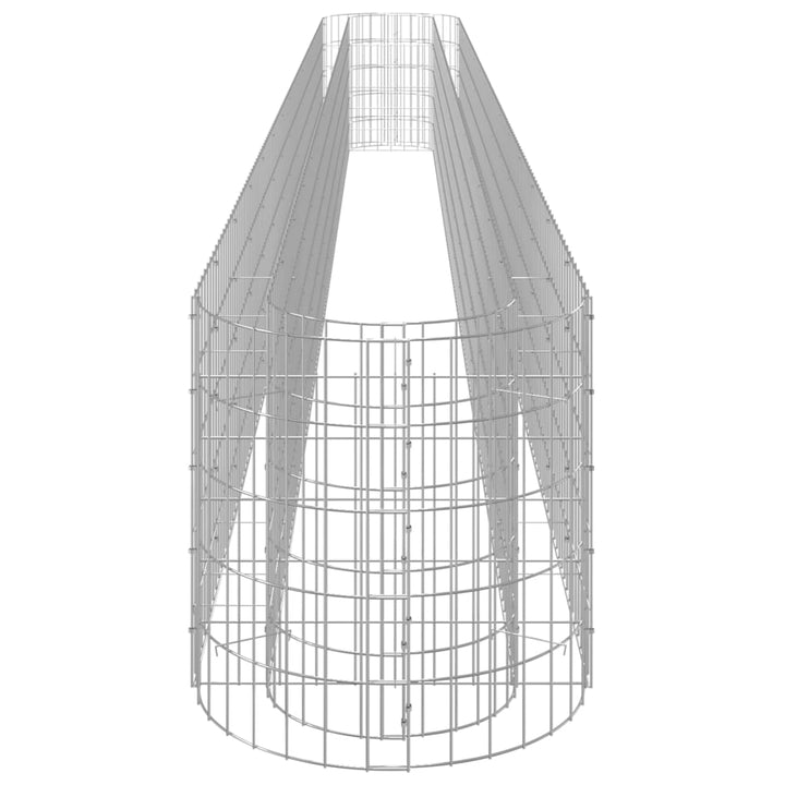 Gabion plantenbak verhoogd 540x50x50 cm gegalvaniseerd ijzer - Griffin Retail