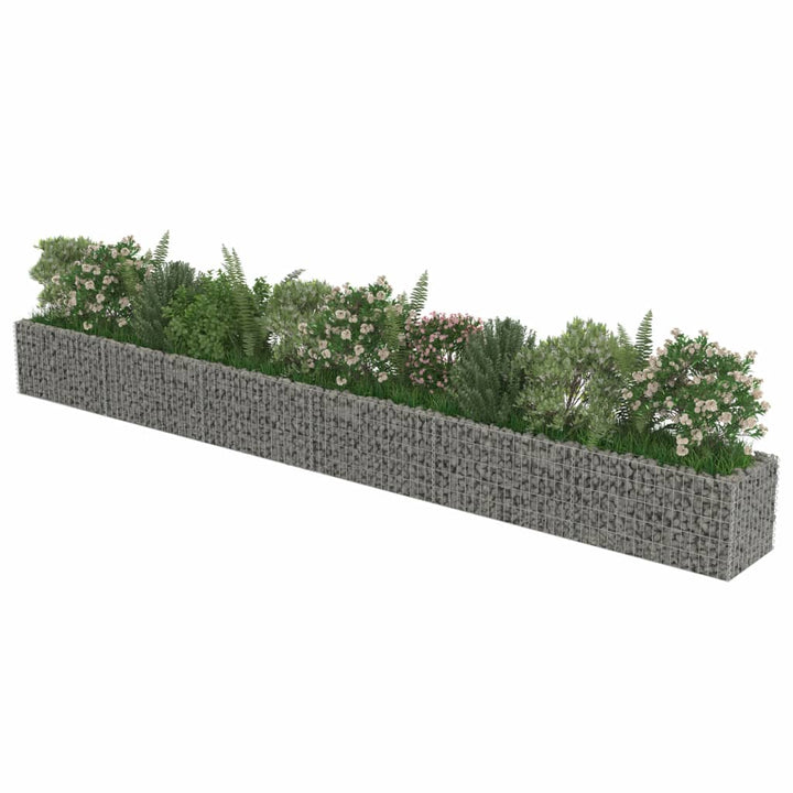 Gabion plantenbak verhoogd 540x50x50 cm gegalvaniseerd staal - Griffin Retail