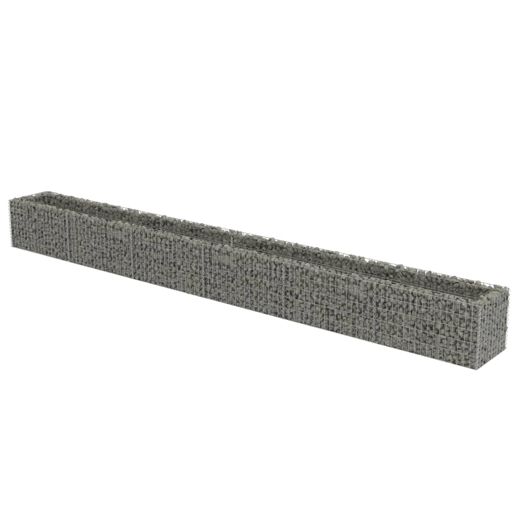 Gabion plantenbak verhoogd 540x50x50 cm gegalvaniseerd staal - Griffin Retail