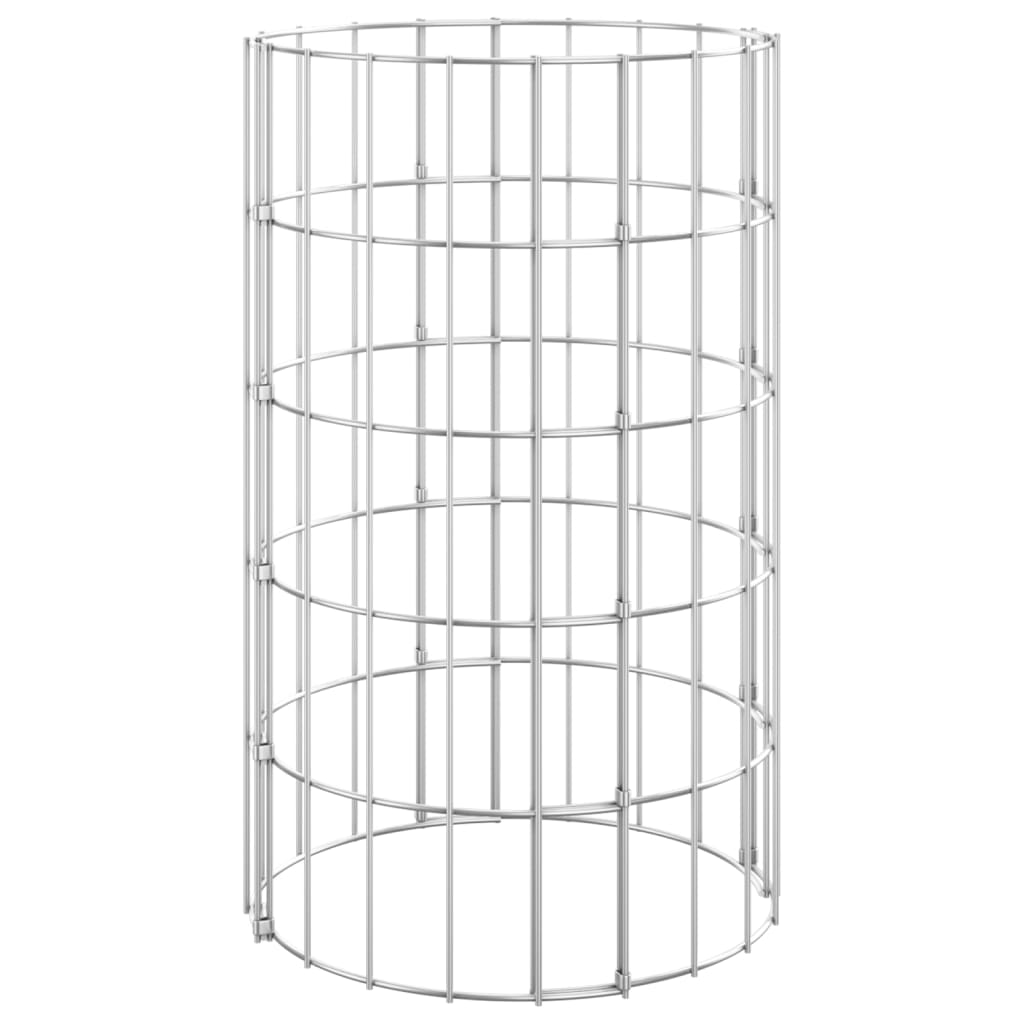 Gabion plantenbakken 3 st rond verhoogd ø˜30x50 cm staal - Griffin Retail