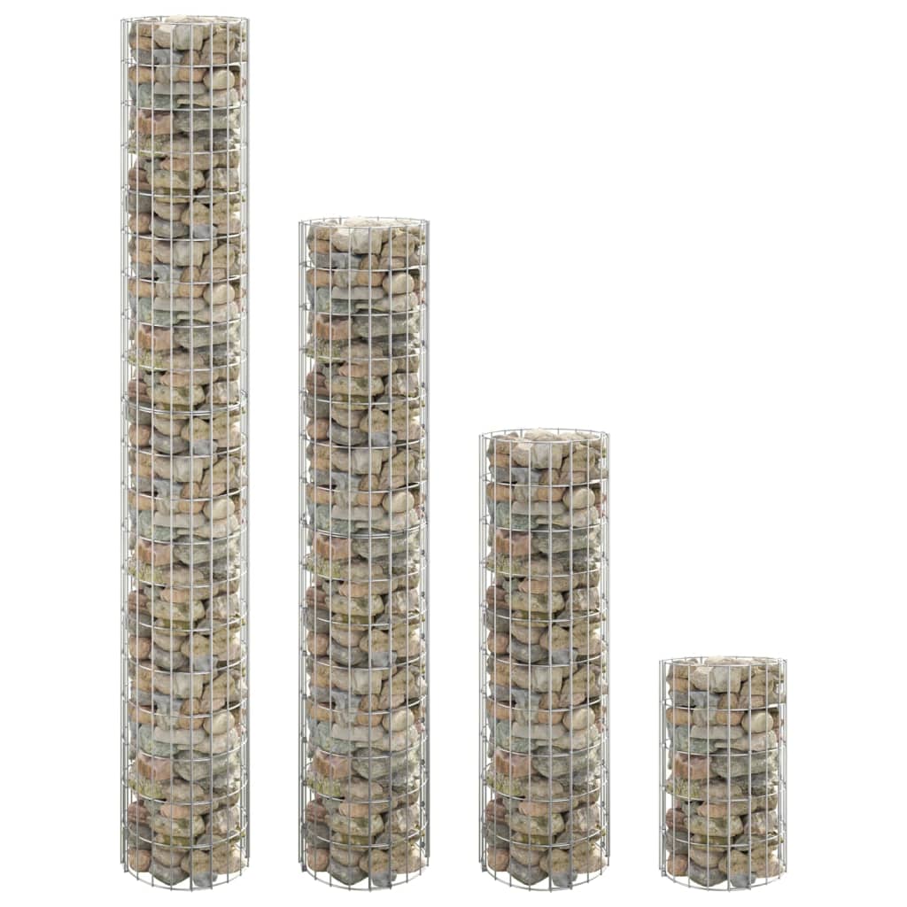 Gabion plantenbakken 4 st rond verhoogd ø˜30x50/100/150/200 cm - Griffin Retail