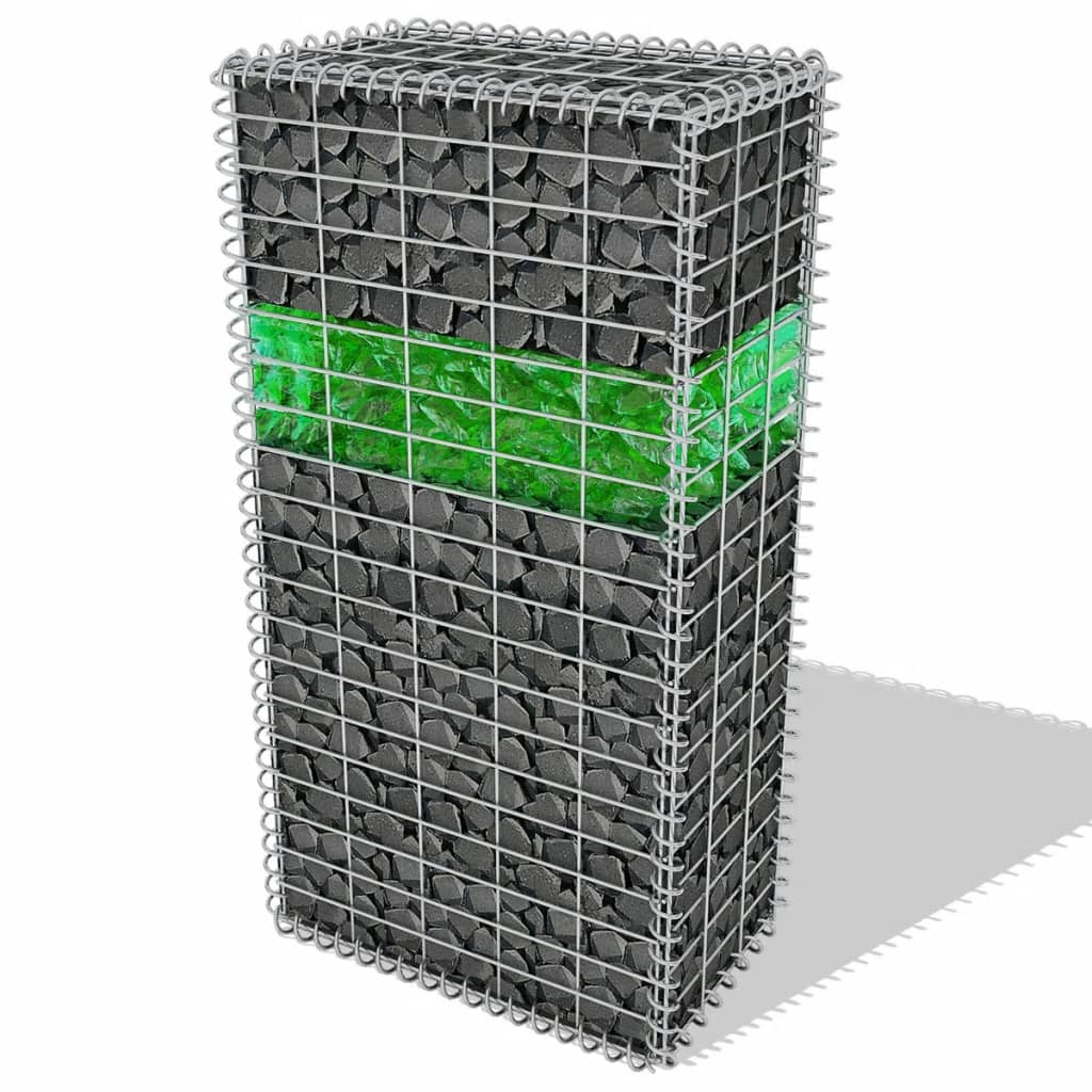 Gabion stenen 25 kg groen 60-120 mm glas - Griffin Retail