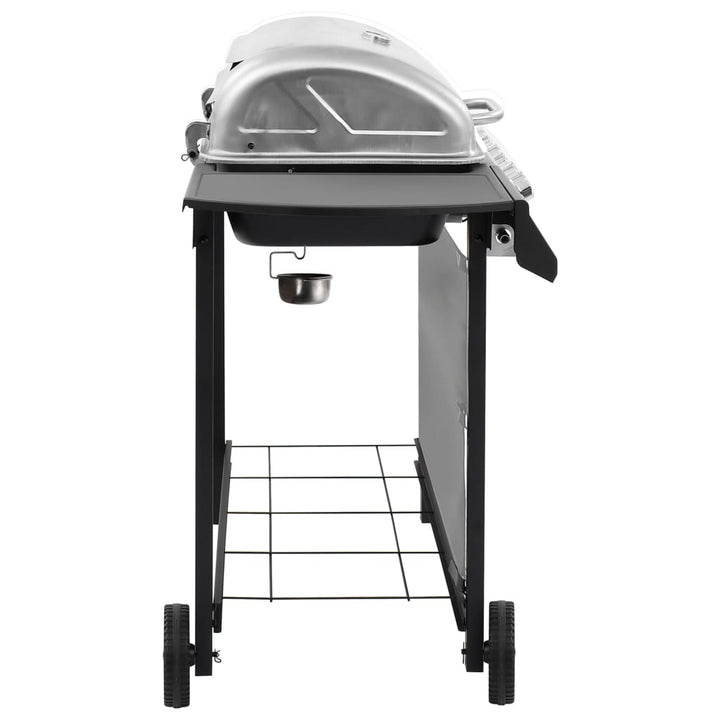 Gasbarbecue met 6 branders zwart en zilverkleurig - Griffin Retail