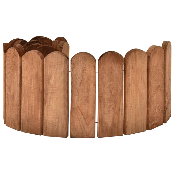 Gazonrand 120 cm geïmpregneerd grenenhout bruin - Griffin Retail
