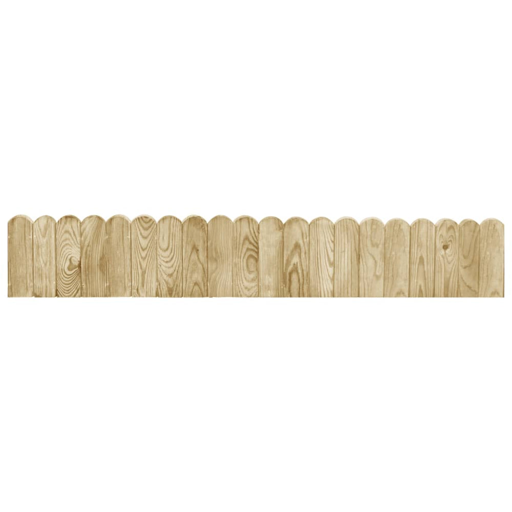 Gazonranden 3 st 120 cm geïmpregneerd grenenhout - Griffin Retail