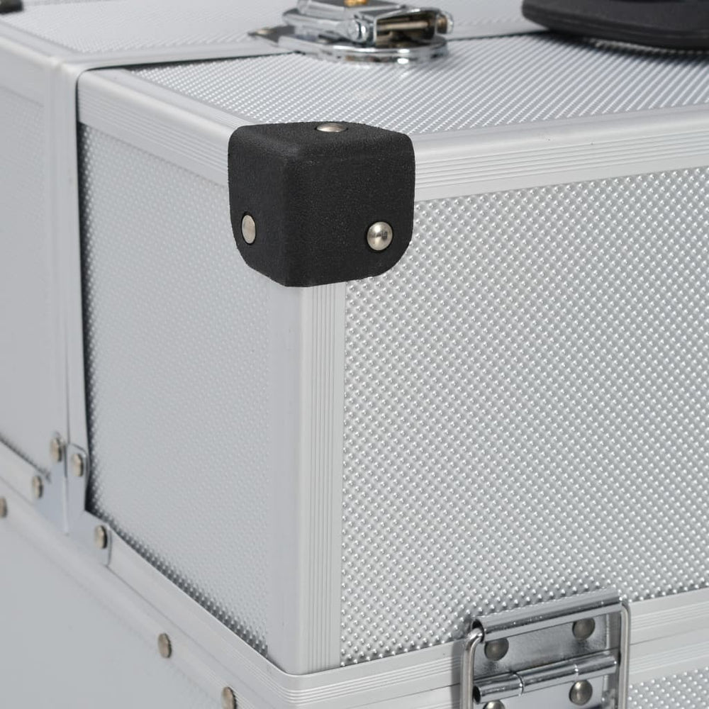 Gereedschapskoffer 38x22,5x34 cm aluminium zilverkleurig - Griffin Retail